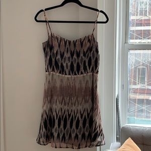 Shades of purple mini dress w/ low back